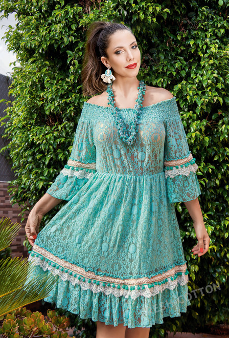 2351 A-6C Платье S,M,L(3), хлопок, 90 cm | fresh-cotton.com