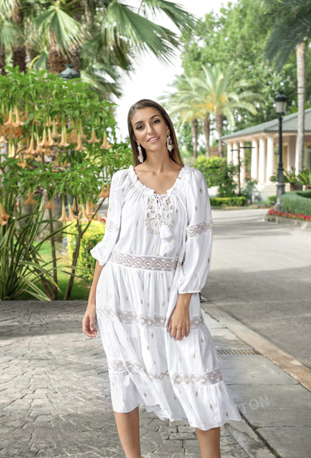 promocion 12.5e 2554 A-1C Vestido M,L,XL(3), algodon, 108 cm | fresh-cotton.com