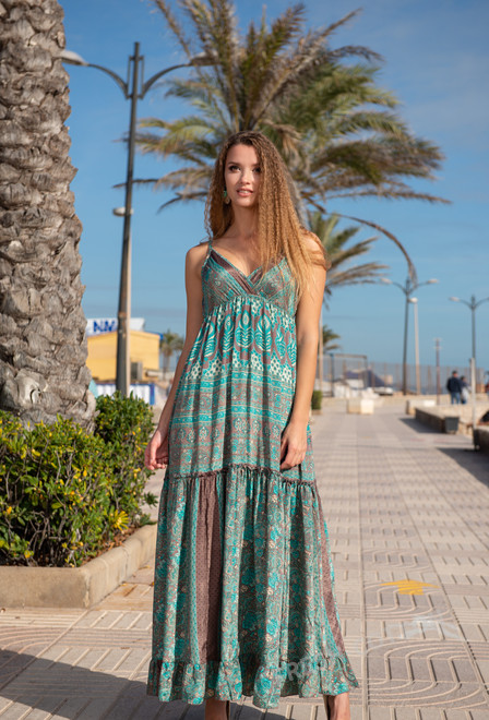 promocion 7.50e 21A-204/3 S Vestido talla unica (2), 141 cm, seda | fresh-cotton.com