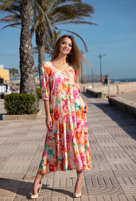 акцiя 21NI-365/3 V Сукня M,L,XL,2XL(4), 126 см, віскоза | fresh-cotton.com