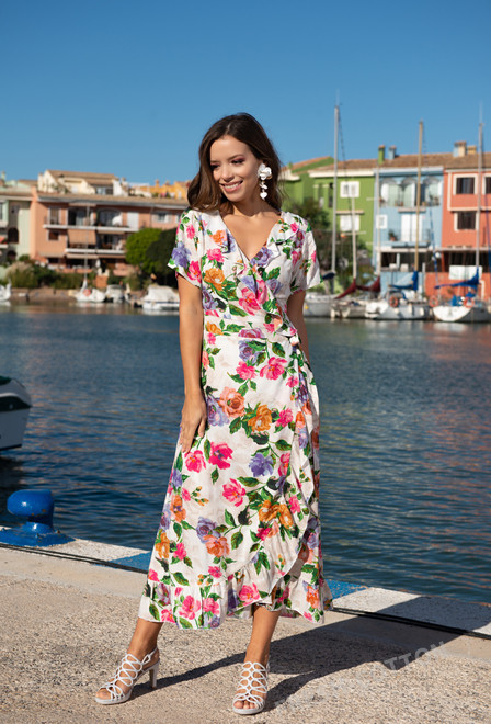 promocion 7.5e 21NI-367/2 V Vestido M,L,XL,2XL(4), 130 cm, viscosa | fresh-cotton.com