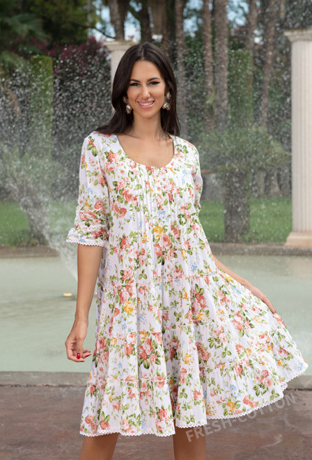 -30 22A-427/3 C Dress, M,L,XL,2XL(4), 100 cm, cotton | fresh-cotton.com