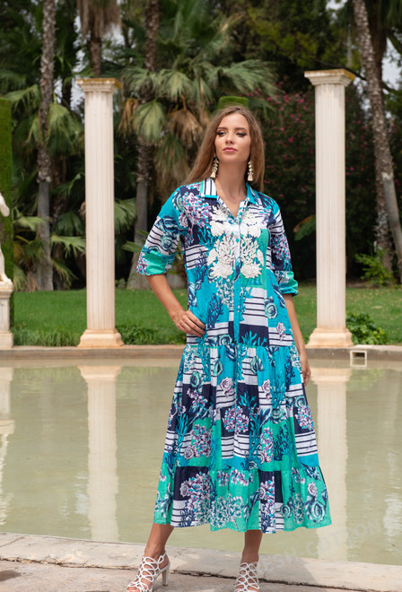 PROMO 22A-457 C Vestido M,L,XL(3), 127 cm, algodon | fresh-cotton.com