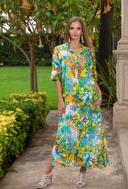 22A-461/2 C Vestido M,L,XL(3), 138 cm, algodon | fresh-cotton.com