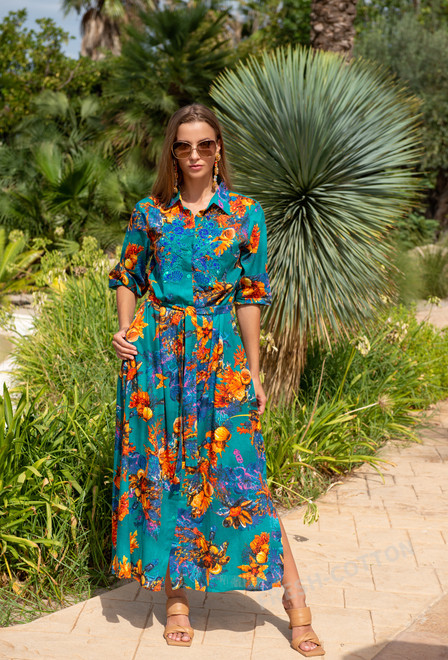 PROMO 22A-460/2 C Vestido M,L,XL,2XL(4), 138 cm, algodon | fresh-cotton.com