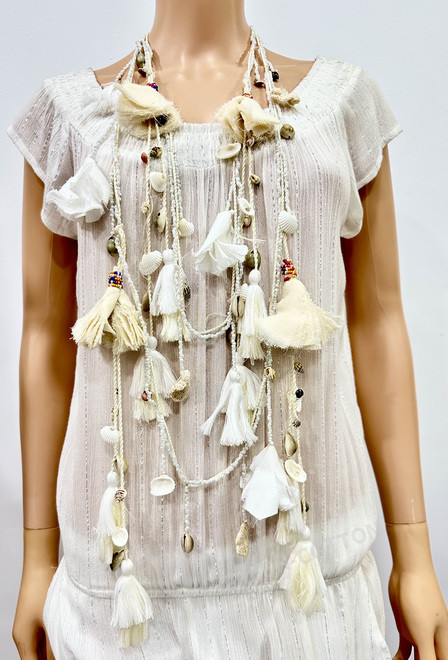 PROMO 23A-766 blanco Collar, plastico, algodon, sintetico | fresh-cotton.com