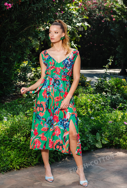 -20 4015 EF-5 VM Vestido, S/M, L/XL(4), modal viscosa. 127 cm | fresh-cotton.com