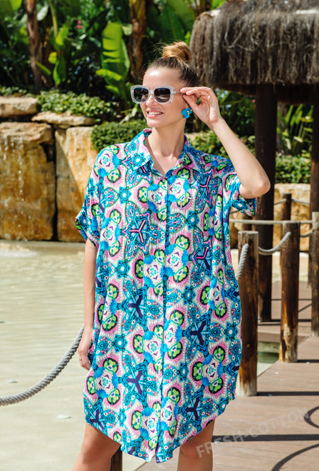 -20 4017 EF-8 VM Tunica, M/L, XL/2XL(4), modal viscose. 96 cm | fresh-cotton.com