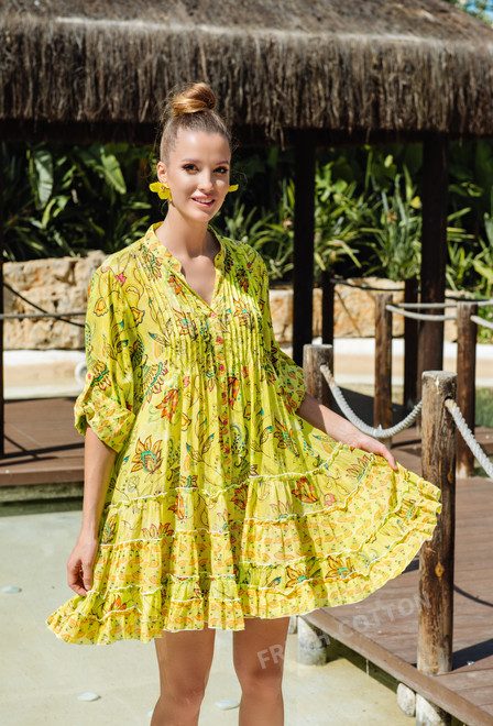 4244 A-40XL] Dress, cotton. 90 cm | fresh-cotton.com