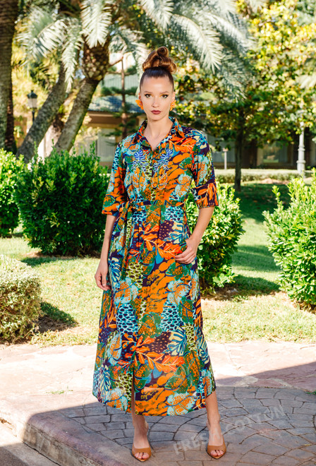 4217 A-34[XXL] Vestido, algodon. 132 cm | fresh-cotton.com