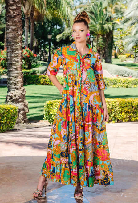 4214 A-29[M] Vestido, algodon. 139 cm | fresh-cotton.com