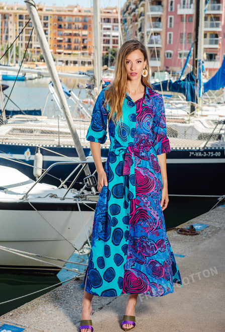 4217 A-38 C Dress, M,L,XL,2XL(4), cotton. 132 cm | fresh-cotton.com