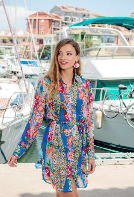 4035 EF-18 SH Tunica, S/M, L/XL(4), shifon de viscosa. 87 cm | fresh-cotton.com