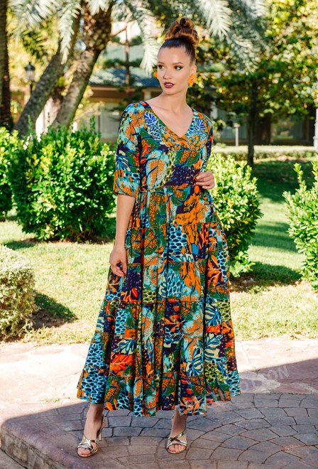 4215 A-34[XXL] Dress, cotton. 135 cm | fresh-cotton.com