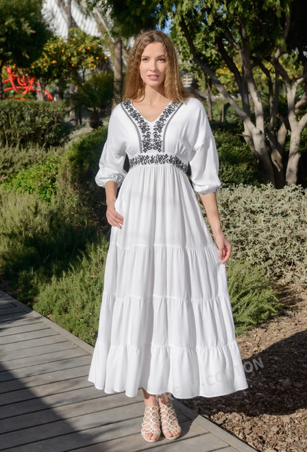 -40 4090 EF V Vestido S,M,L(3) viscosa. | fresh-cotton.com