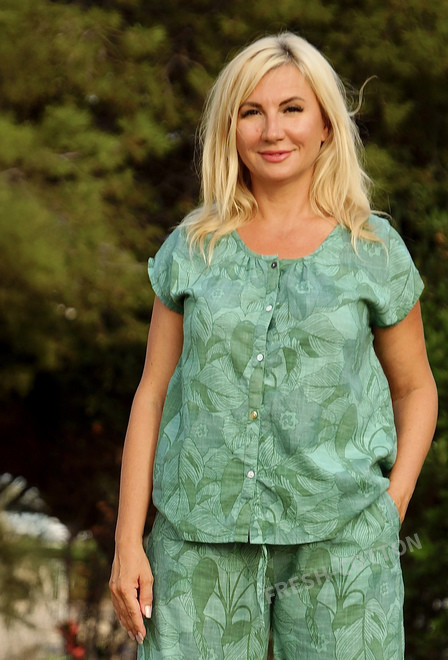 6187E-V Blouse M,L,XL(3), cotton | fresh-cotton.com