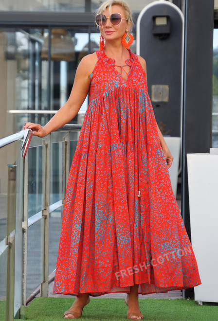 6205A-RJ[S/M] Vestido (S/M), 135 cm, algodon | fresh-cotton.com