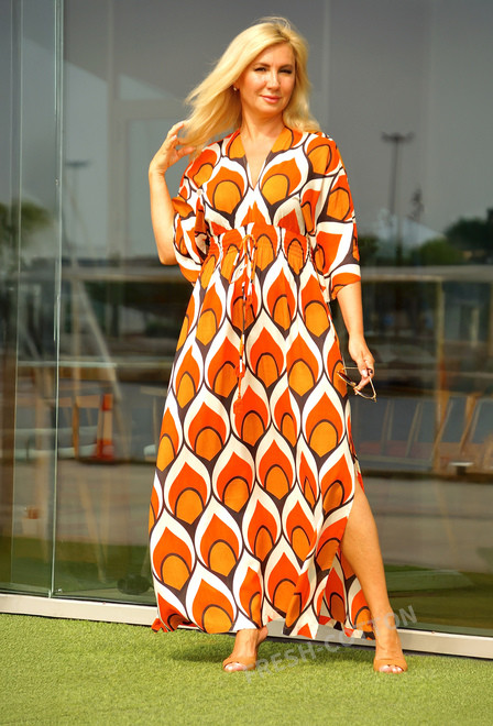 6421N-NJ[F] Vestido talla unica, 142 cm, modal-viscosa | fresh-cotton.com