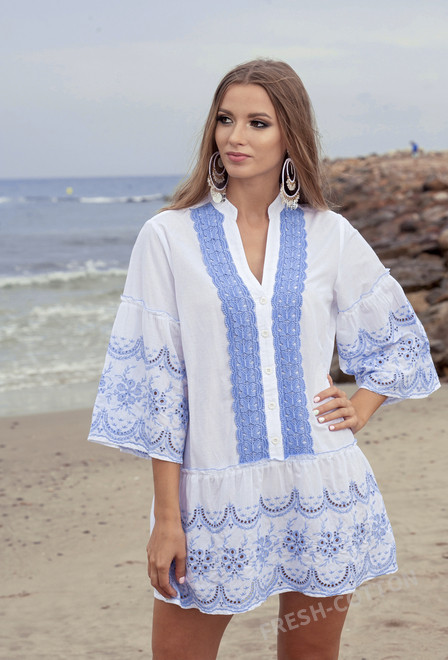 1366 F-2c Tunica M,L,XL(3), 83 cm, cotton | fresh-cotton.com