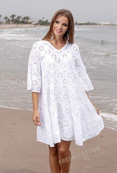 1608 F-1с Платье M,L,XL(3), 90 см, хлопок | fresh-cotton.com
