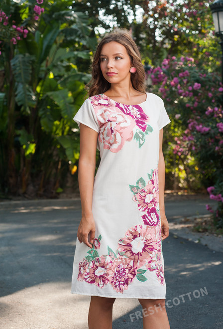 promocion 7.5e 1408 I-3c Vestido M,L,XL,2XL(4), 100 cm, algodon | fresh-cotton.com