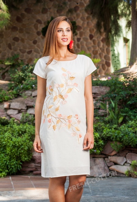 promocion 7.5e 1409 I-1c Vestido M,L,2XL(3), 97 cm, algodon | fresh-cotton.com