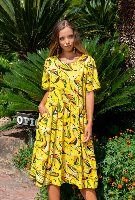 23NI-924/3V Dress M,L,XL,2XL(4), 110 cm, viscose | fresh-cotton.com