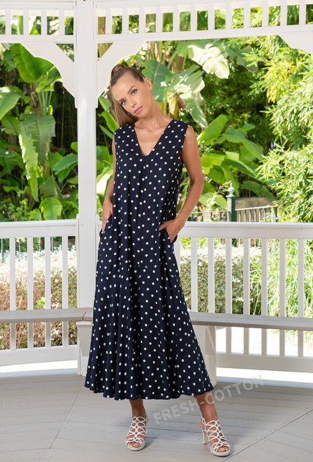 23NI-931/5V Vestido L,XL,2XL(3), 128 cm, viscosa | fresh-cotton.com