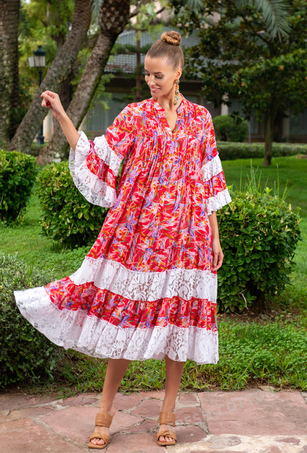 23A-743/39S Dress M,L,XL,2XL(4), 115 см, silk/poliester | fresh-cotton.com