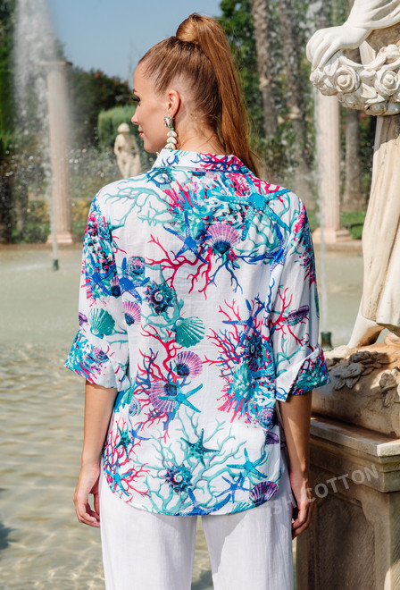 23A-700/7C Блуза M,L,XL(3), 73 см, хлопок | fresh-cotton.com