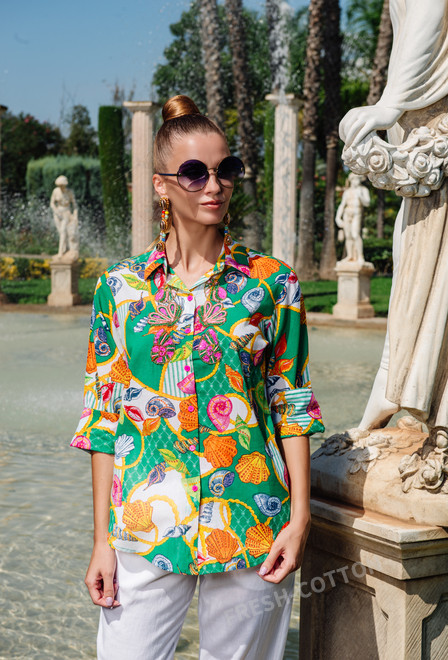 23A-700/7C Блуза M,L,XL(3), 73 см, хлопок | fresh-cotton.com