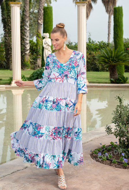 PROMO 23A-746/2C Vestido M,L,XL(3), 135 cm, algodon | fresh-cotton.com