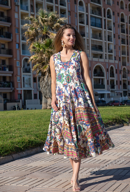 5212 A-9[F] Dress free size, cotton, 130 cm | fresh-cotton.com