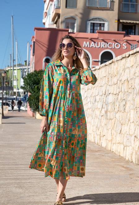 5221 A-1c Dress M/L (2), cotton, 125 cm | fresh-cotton.com