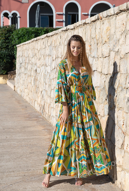 5222 A-4[F] Dress free size, cotton, 142 cm | fresh-cotton.com