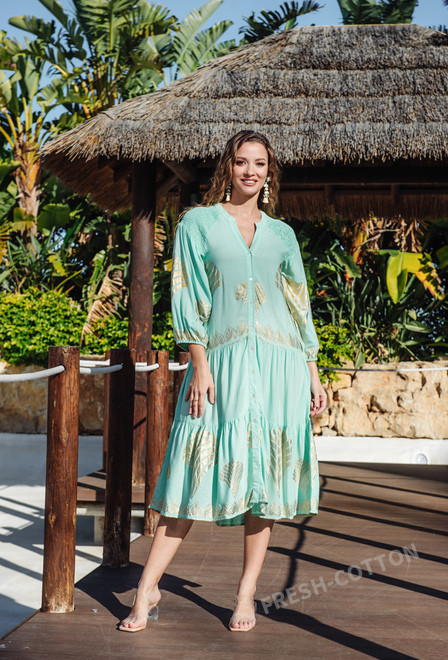 5215 A-29v Dress S/M (2), viscose, 100 cm | fresh-cotton.com