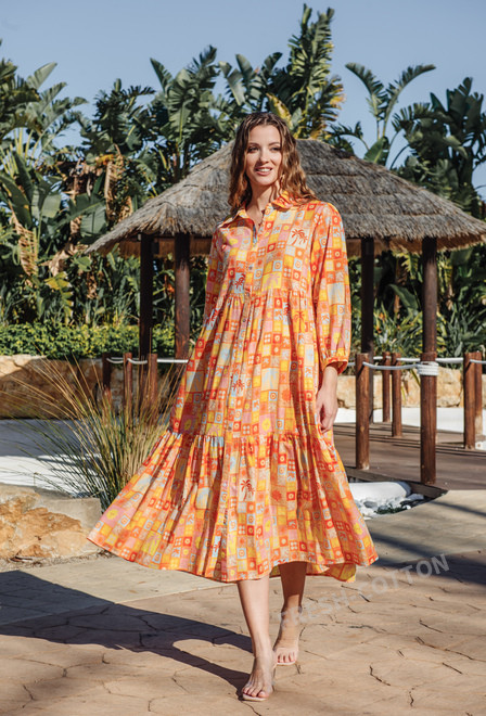5221 A-2c Vestido XL/2XL (2), algodon, 125 cm | fresh-cotton.com