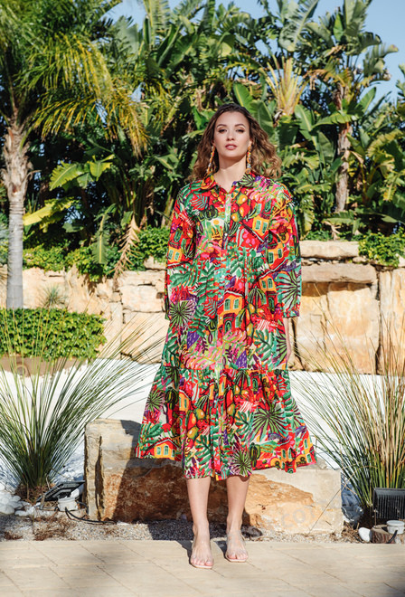 5221 A-23c Vestido XL/2XL (2), algodon, 125 cm | fresh-cotton.com