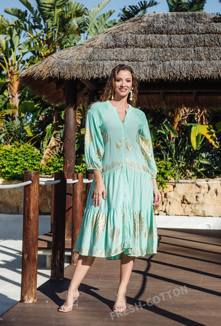 5215 A-29v Dress L/XL (2), viscose, 100 cm | fresh-cotton.com