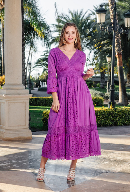 5086 F lilac C Сукня XL/2XL, бавовна, 137 cm | fresh-cotton.com