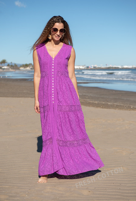 5087 F lilac C Платье XL/2XL, хлопок, 140 cm | fresh-cotton.com